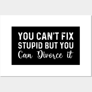 Funny Divorced Party women inspirational divorce support Posters and Art